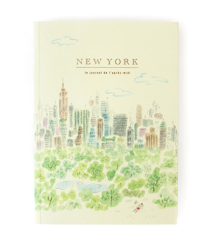 L'apres-Midi Travel Journal 128p. New York 01 New York White Back Ground Photo