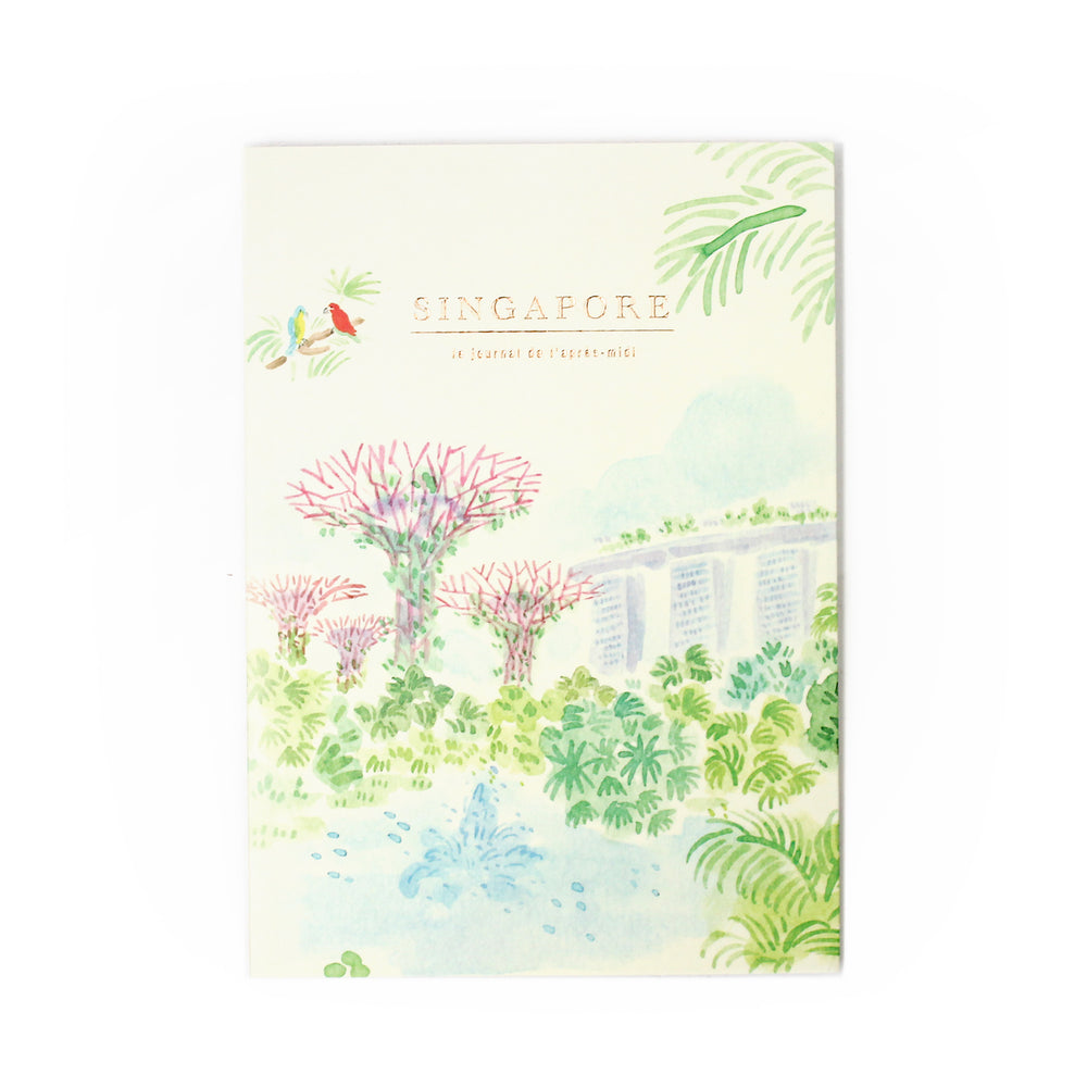 L'apres-Midi Travel Journal 128 p. Singapore 02 Gardens By The Bay White Background Photo