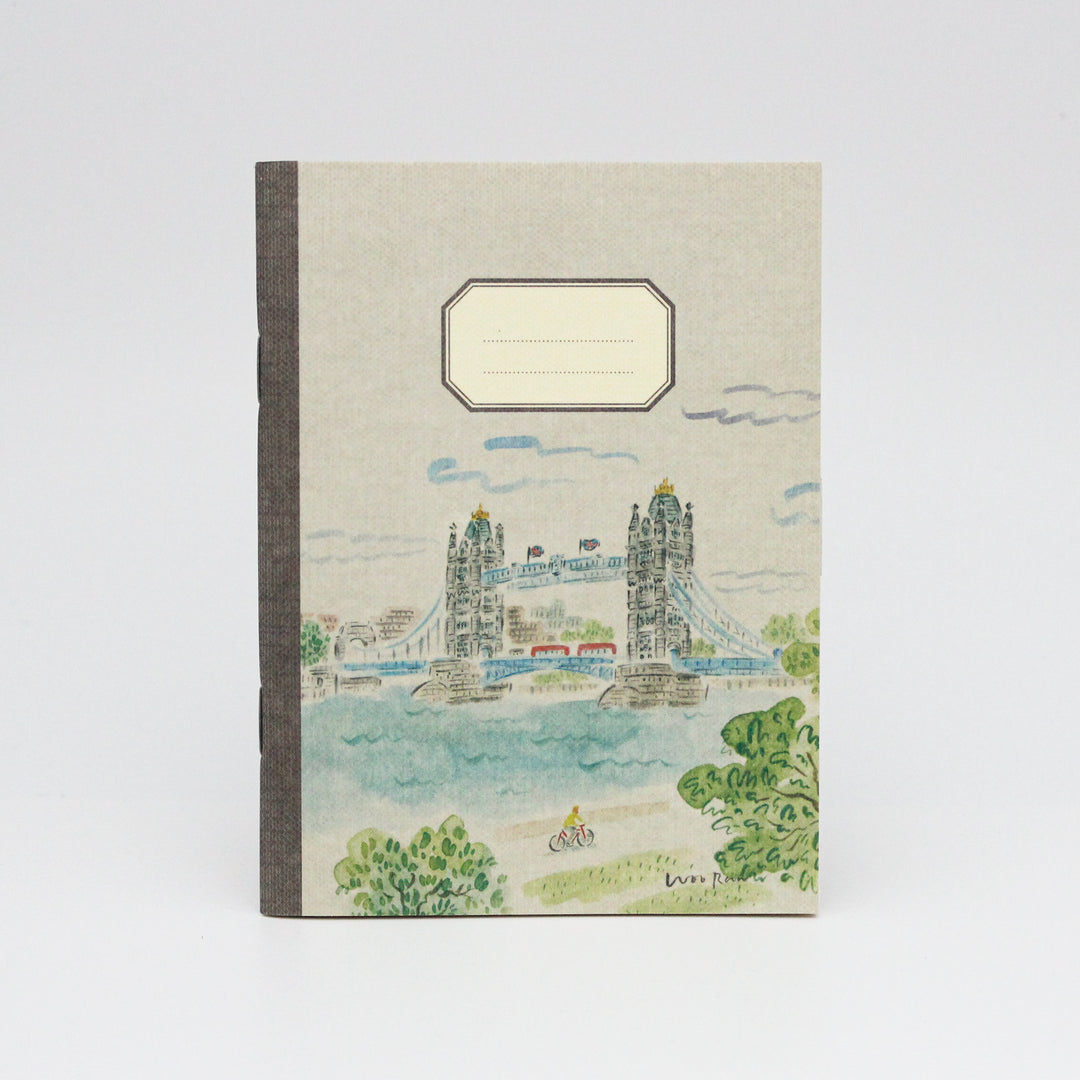 Notebook with a design of Tower Bridge on the cover