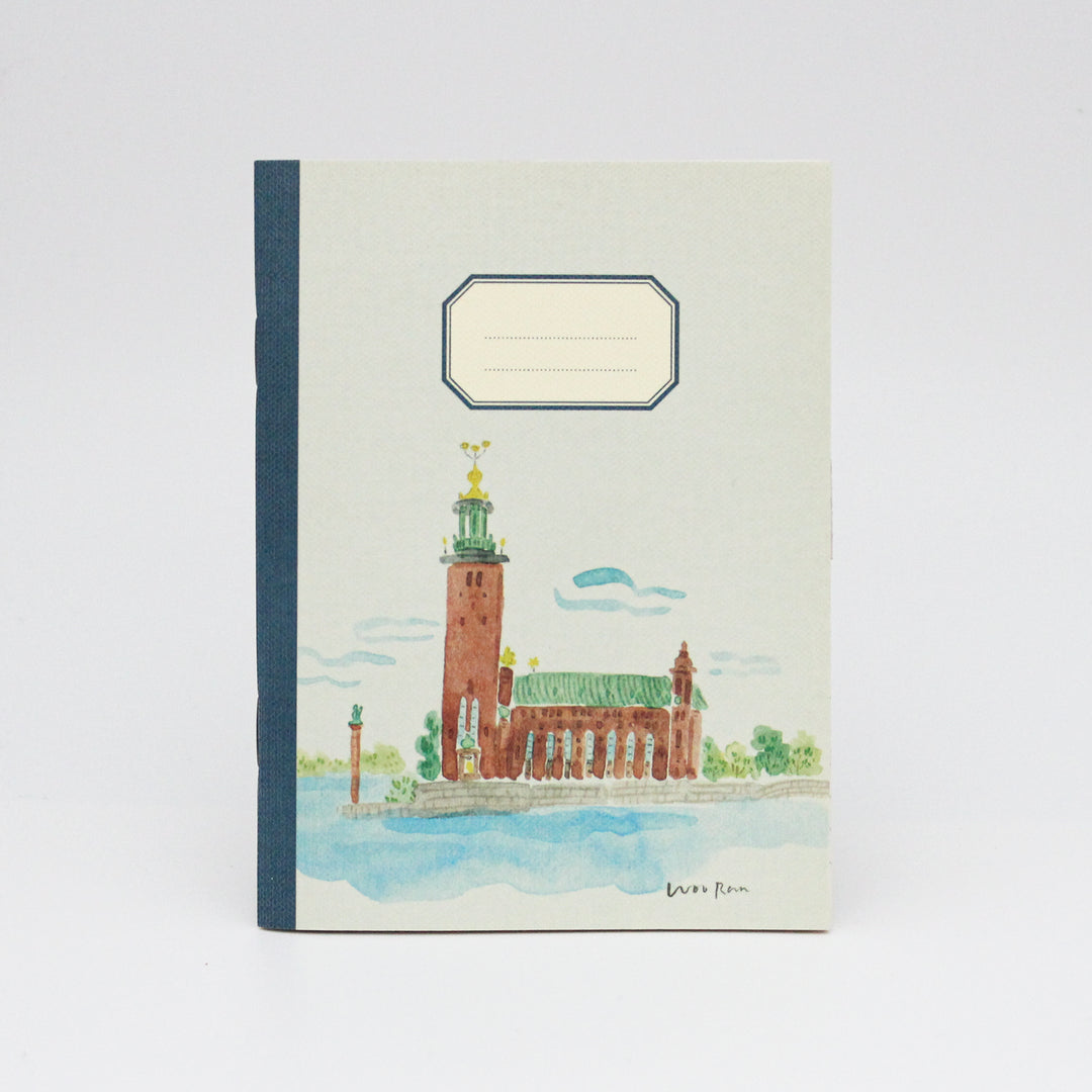 Notebook with a  Stockholm City Hall on the cover