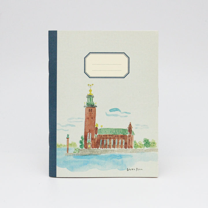 Notebook with a  Stockholm City Hall on the cover