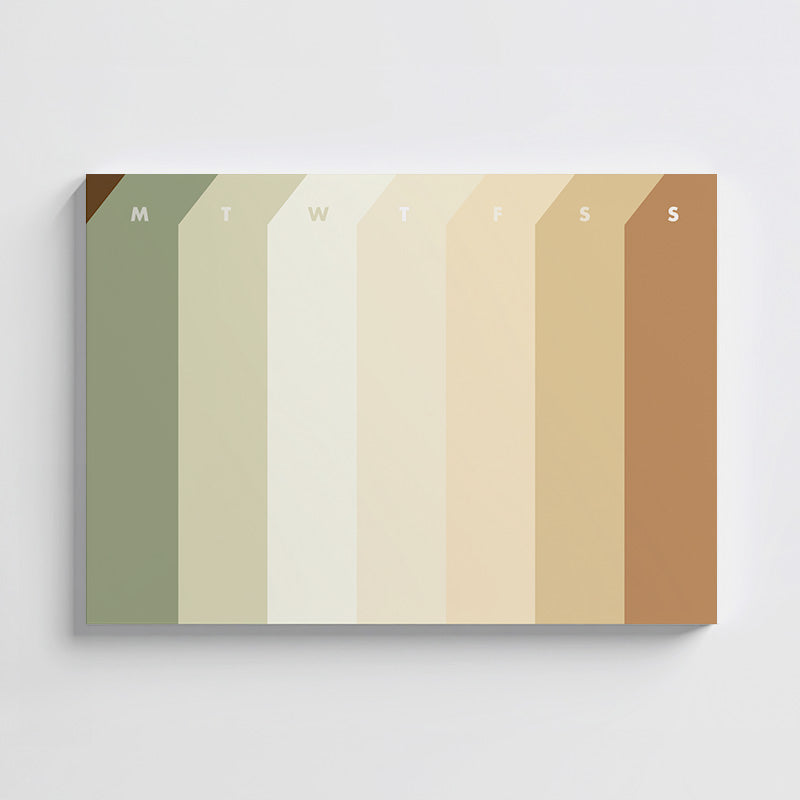 Weekly deskpad on the white background