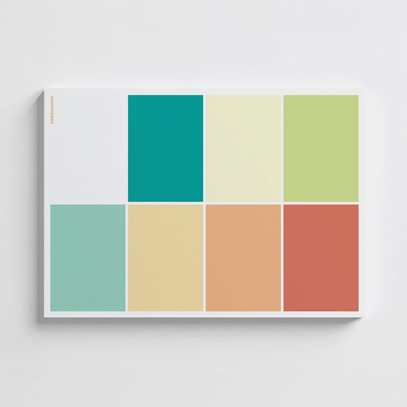 Colorful notepad on white background