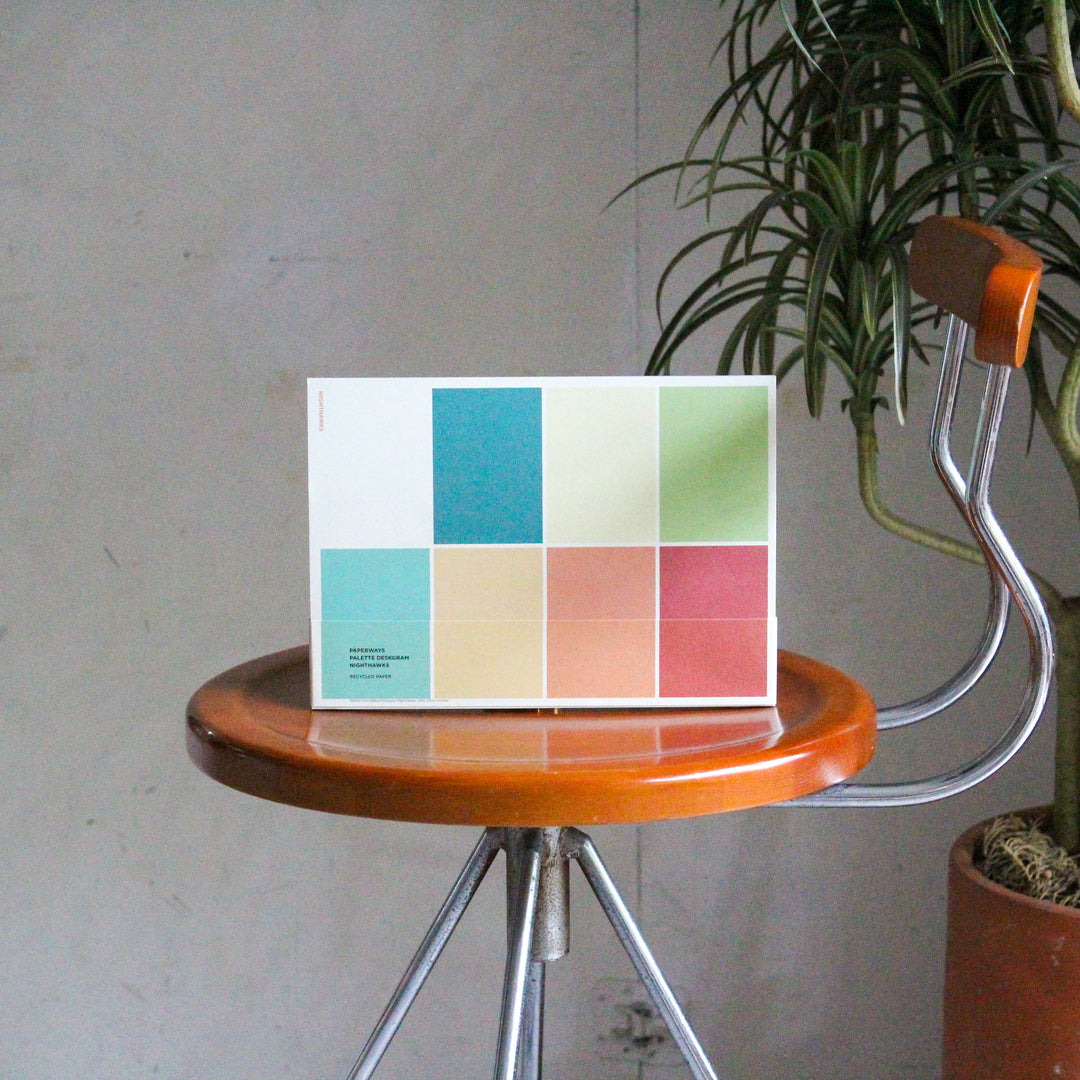 Colorful notepad on the chair