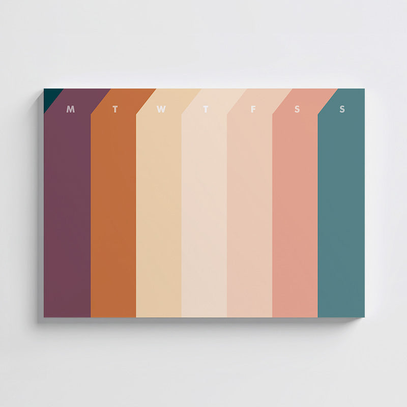 Weekly deskpad on the white background