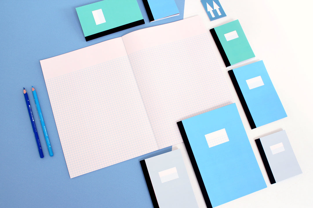 Paperwayys Rapper PW Notebook - Bald Square - Gray โ Paperways