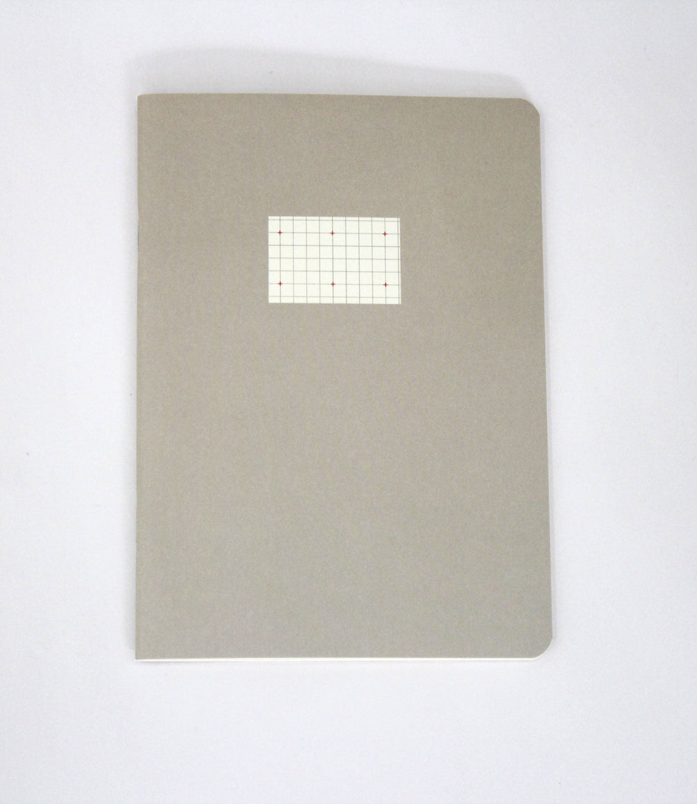 Paperways Compat Notebook 02 Cross Grid Gray White Back Ground Photo