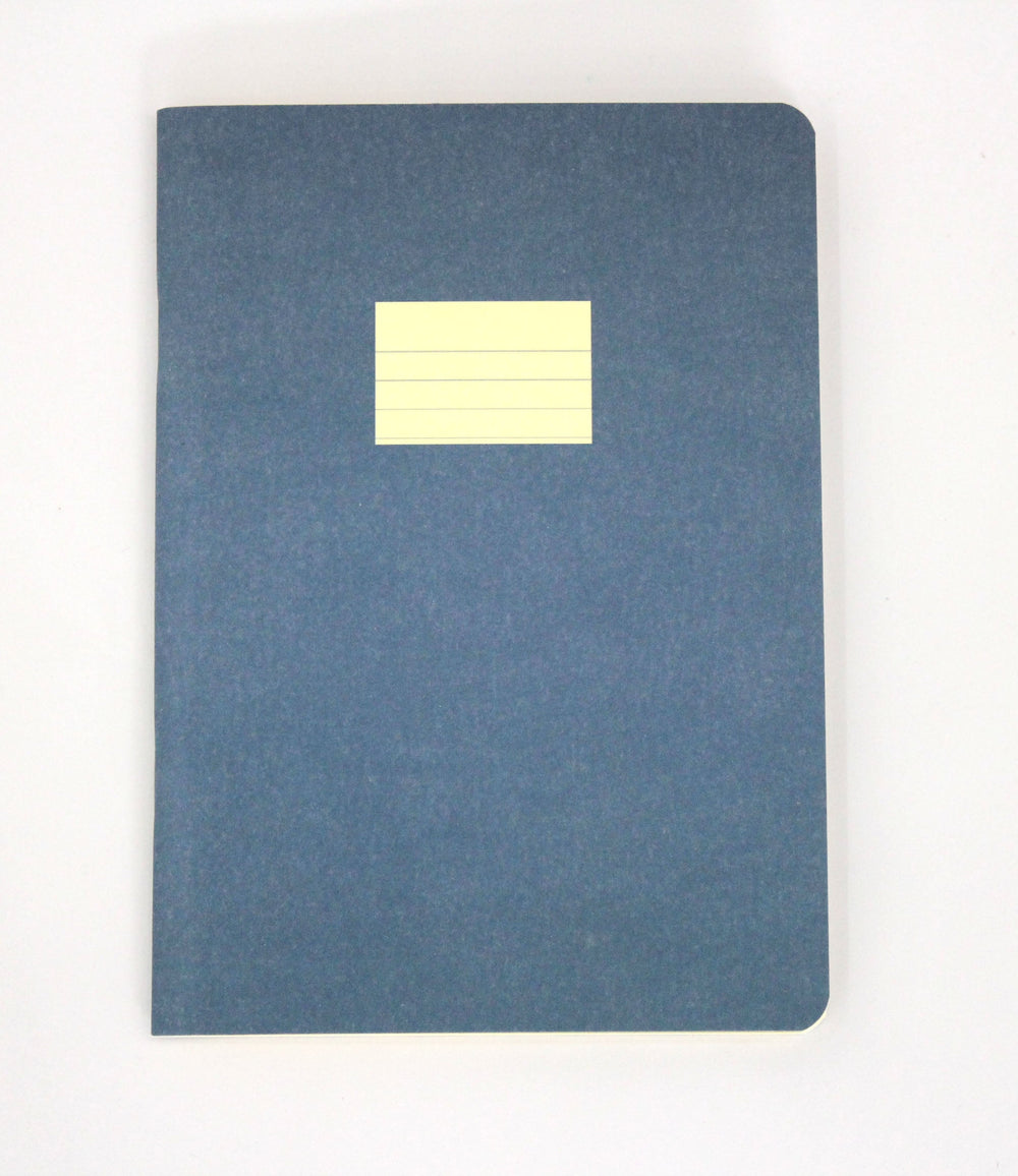 Paperways Compat Notebook Ruled Peacock Blue White Background Photo