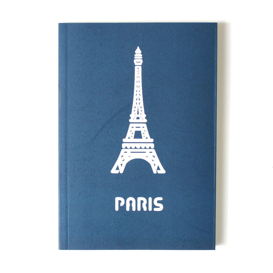 Paperways Mini Journal Paris 01 Eiffel Tower Blue White Back Ground Photo