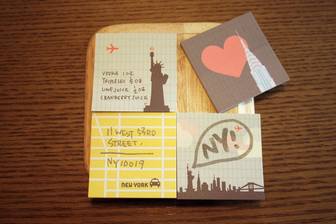 Paperways Gluememo Mini Quad New York City White Background Photo