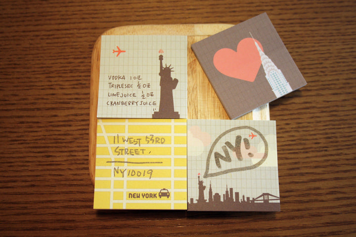 Paperways Gluememo Mini Quad 01 New York City White Back Ground Photo