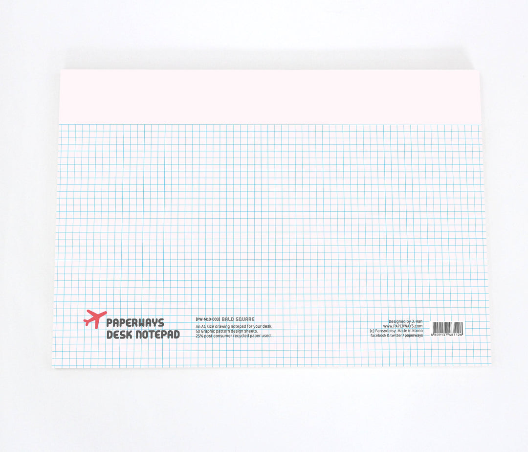 Paperways A4 Desk Notepad Bald Square White Background Photo
