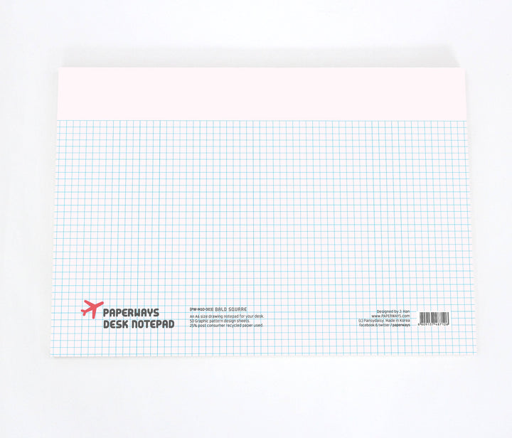 Paperways A4 Desk Notepad Bald Square White Background Photo