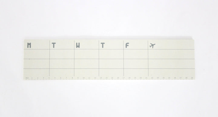 Paperways Gluememo Weekly Ruler (cm) White Background Photo