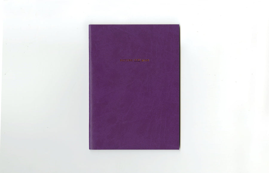 Paperways PIMM Notebook A5 Violet White Back Ground Photo