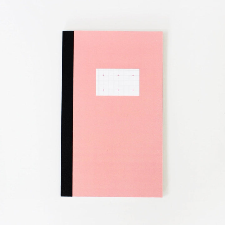 Paperways New Notebook S Cross Grid Pink White Background Photo