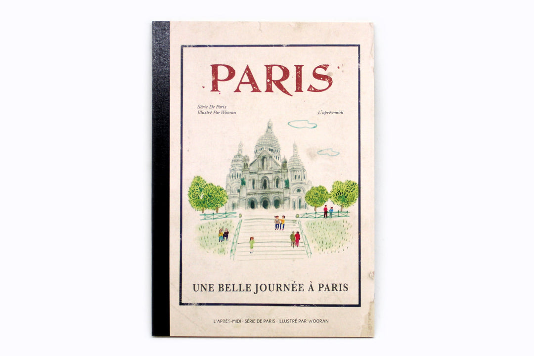 L'apres-Midi Vintage Notebook Paris Ver. 3 White Background Photo