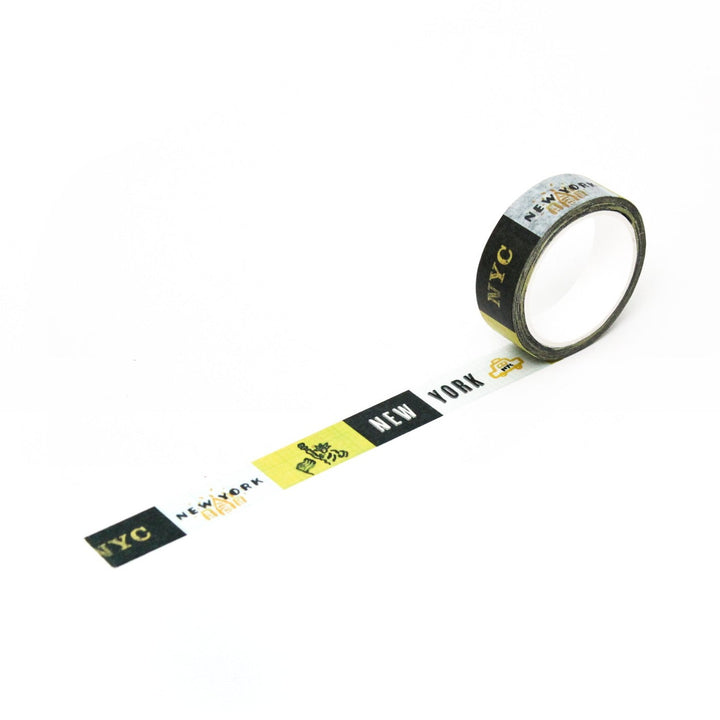 L'apres-Midi Masking Tape 0.6 in. New York 03 Ver. 3 White Background Photo